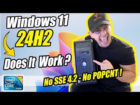 How To Run Windows 11 On Older Pcs Without Sse 4.2 & Popcnt Support!