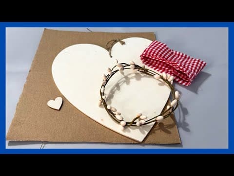 Primitive Heart Decor Diy || Cardboard Craft || Just 1 Quick Diy