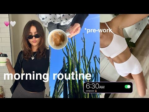 6:30am *productive* Morning Routine Before Work | Hot Pilates, Meeting & Grwm
