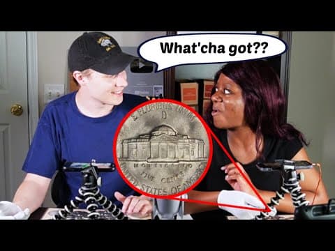 She Found This Rare Coin And Didn't Even Realize It! | Coin Roll Hunting Nickels Competition Hunt!