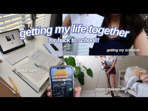 Preparing For Back To School Vlog 📚 *room Reset, School Orientation, Hauls, Goal Setting*