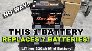 Incredible! A Mini 320ah Lifepo4 Lithium Blutooth Battery From Litime!