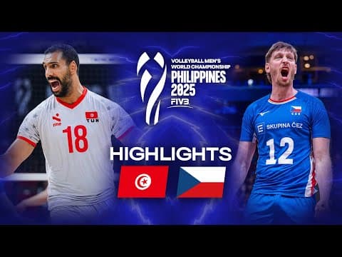 Tunisia 🇹🇳 Vs. Czechia 🇨🇿 - Highlights | Men's World Championships 2025