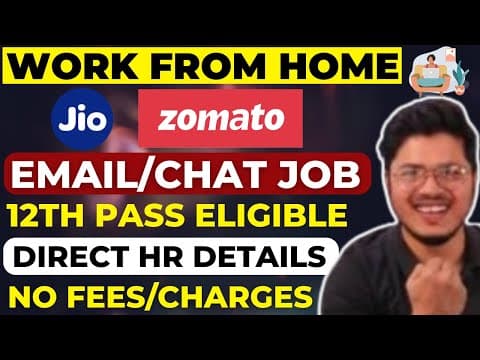 Work From Home Jobs 2025😍| New Work From Home Jobs | Jio Work From Home | Latest Wfh Jobs 2026