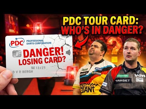 Which Pro Dart Players Are In Danger Of Losing Their Tour Cards?!