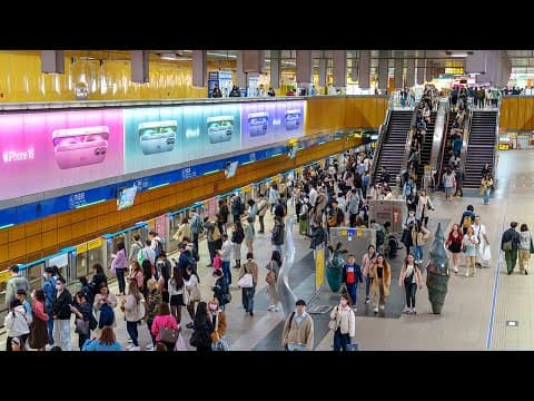 🇹🇼 Taipei Main Station Underground Tour: Exploring Taiwan’s Advanced Mrt & Shopping Malls | 4k Hdr