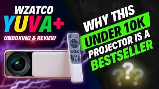 Best Budget Full Hd Projector In India 2024 | Under 10k 🔥 Wzatco Yuva Plus Projector Review