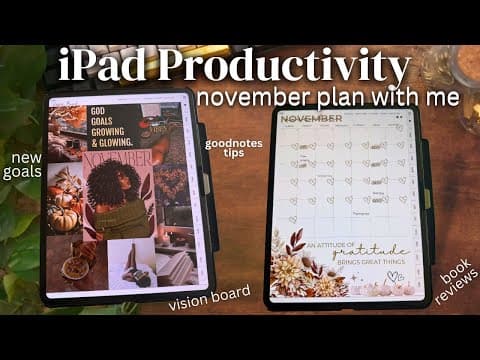 Plan Your Life On The Ipad ✍🏾 | Transform Your Productivity | November Digital Plan With Me 2025