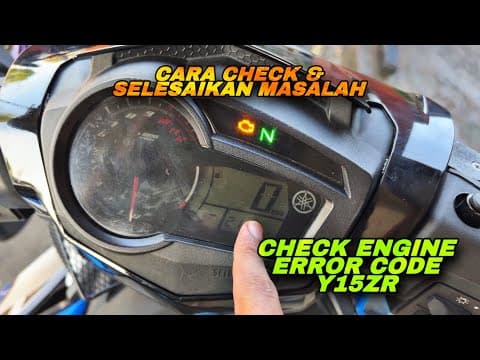 Error Code Y15zr | Check Engine Y15zr | Cara Check & Selesaikan Masalah Check Engine