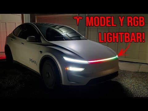 Model Y Juniper Rgb Lightbar! Install Video!