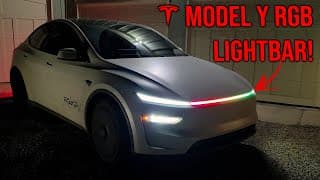 Model Y Juniper Rgb Lightbar! Install Video!
