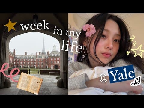 College Vlog 🎀 @ Yale | Productive Study Days, Exploring Campus, Hanging W Friends