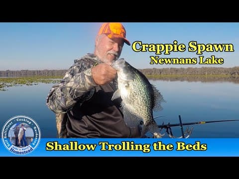 Winter Crappie Spawn Shallow Trolling