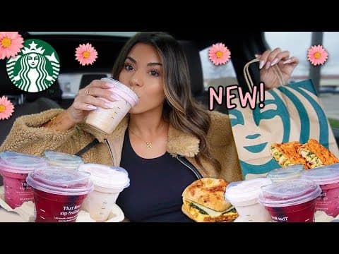 I Tried Everything On Starbucks Spring Menu 2025! 🌸☕️