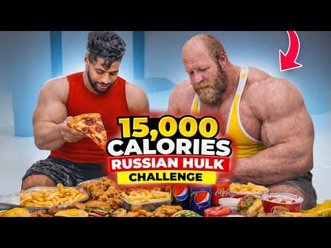 I Ate Like Andrey Smaev 15,000 Cal Bulking Diet | Russian Hulk 🦍