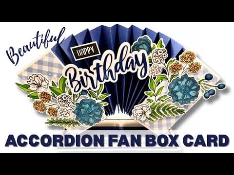 Possibly The Best Card You Will Make Today! | Accordion Fan Box Card!