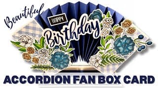 Possibly The Best Card You Will Make Today! | Accordion Fan Box Card!