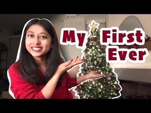 Putting Up My First Christmas Tree 🎄😊