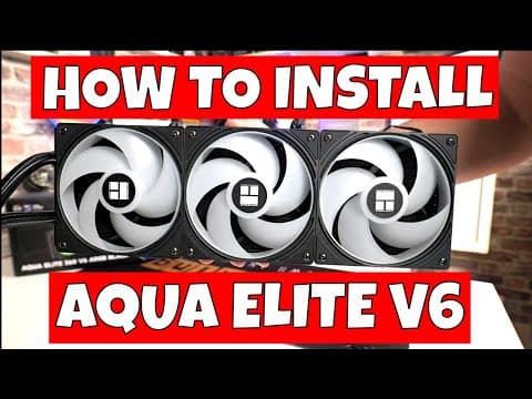 How To Install Thermalright Aqua Elite 360 V6 On Amd Am4 Am5 Ryzen Motherboards
