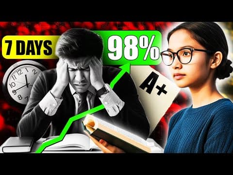 98% In 7 Days - 10x Faster Learning Secret (maximum Marks In Less Time)