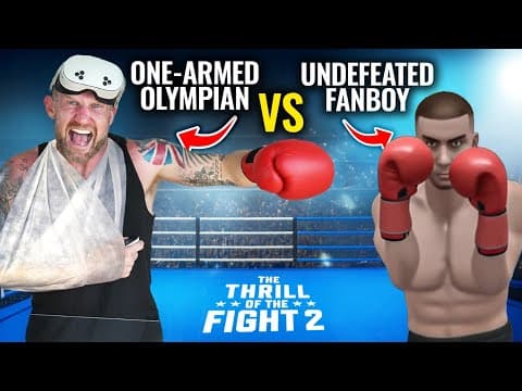 Fighting With One Arm On Vr Boxing | Tony Jeffries