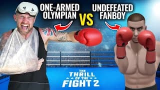 Fighting With One Arm On Vr Boxing | Tony Jeffries