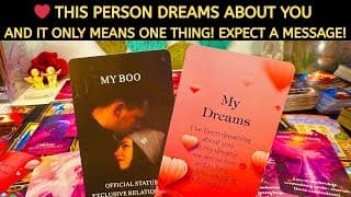 ❤️ This Person Dreams About You, And It Only Means One Thing! Expect A Message! Love Tarot Reading