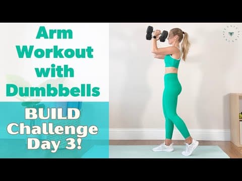 10 Minute Arm Workout With Dumbbells - At Home!