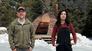 Hot Tent Camping In 3ft Of Snow During An Extreme Wind Storm | Wood Stove Cooking & Heating