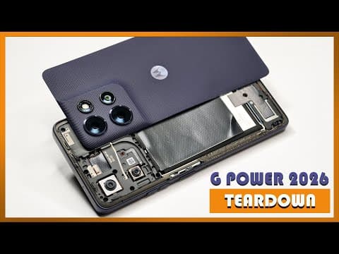 Motorola Moto G Power 2026 Teardown Disassembly Phone Repair Video Review
