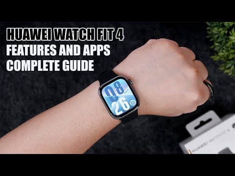 Huawei Watch Fit 4 Features And Apps Walkthrough
