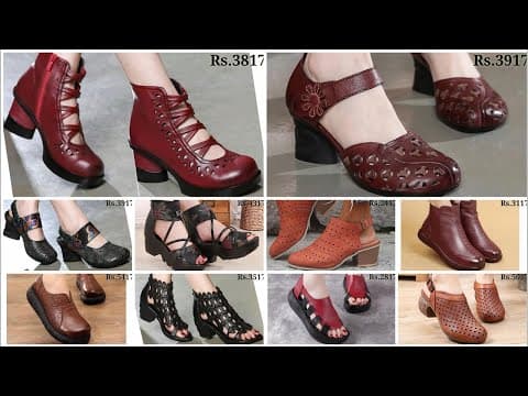 Dashing Look Footwear Collection For Ladies Genuine Leather Heels Sandals Shoes Slippers 2026
