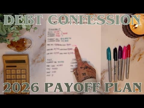 2026 Debt Confession | Personal Debt Payoff Plan | 26 Year Old Budgets