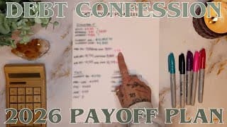2026 Debt Confession | Personal Debt Payoff Plan | 26 Year Old Budgets