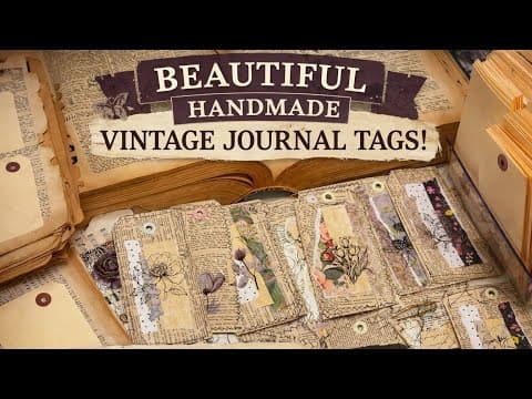 Turning Old Books Into Something Beautiful | Mass Making Book Page Tags