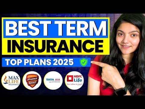 Best Term Insurance 2025-26 || Top 3 Term Insurance Plans In India (2025)