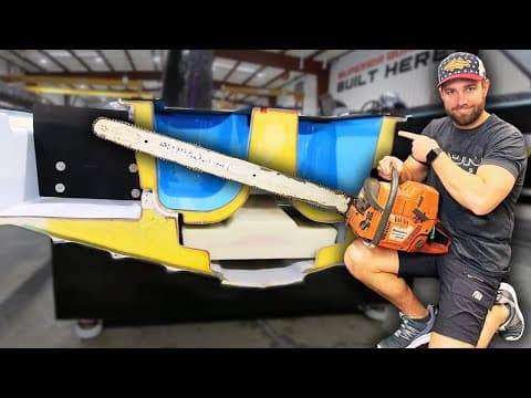 Cutting A $100,000 Bass Boat In Half..