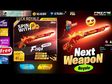 Next Weapon Royale, New Weapon Royale Free Fire 🥳🤯| Free Fire New Event| Ff New Event| New Event Ff