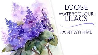 Loose Watercolour Lilacs