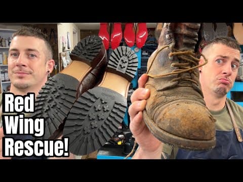 Rescuing 50 Year Old Red Wing Iron Rangers - Vintage Shoe Repair!
