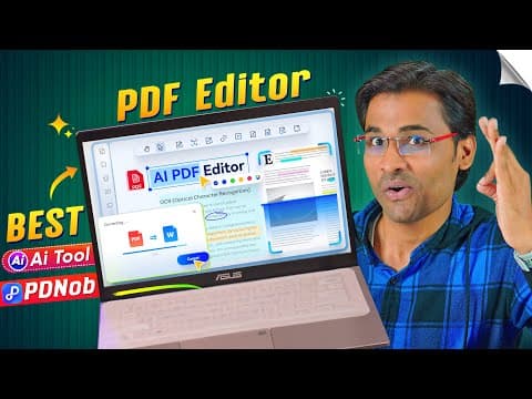 Best Free Pdf Editor 2025📝 | How To Edit Pdf File | Tenorshare Pdnob With Ai Tools, Ocr, Editing