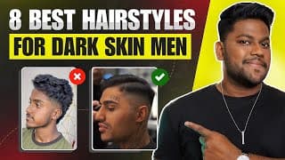 8 Best Hairstyles For Dark Men 2025 | In Hindi | Mens Hairstyles | Dipak Shaw