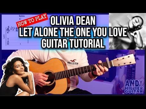 Olivia Dean Let Alone The One You Love Guitar Tutorial Lesson