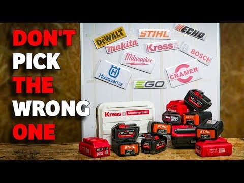 How To Choose The Right Battery Tool System (stihl, Husqvarna, Ego, Milwaukee, Kress, Dewalt)
