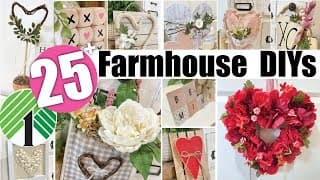 25 Easy (dollar Tree) Farmhouse Diy Crafts For Valentines Day