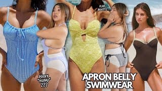 Trying Swimwear For Apple Body Shaped Girls!! (inverted Butt, Big Chesticles)