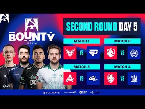 Blast Bounty Malta, Round 2, Day 5 - Heroic Vs Pain, Liquid Vs M8, Aurora Vs Gl, Falcons Vs Monte