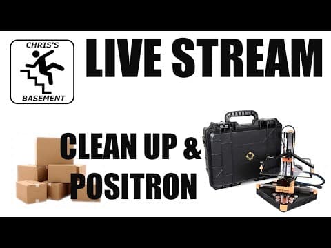 The Basement Is A Mess! - Clean Up And Positron -  Live - Chris's Basement