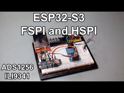 Esp32-s3 - Fspi And Hspi Demonstration With Ads1256 And Ili9341 Lcd