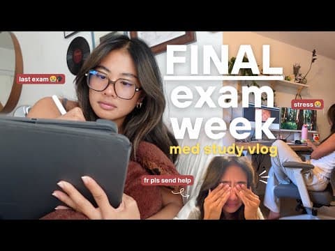 med school finals week 🫠 chaos, caffeine, & crashing out | study vlog